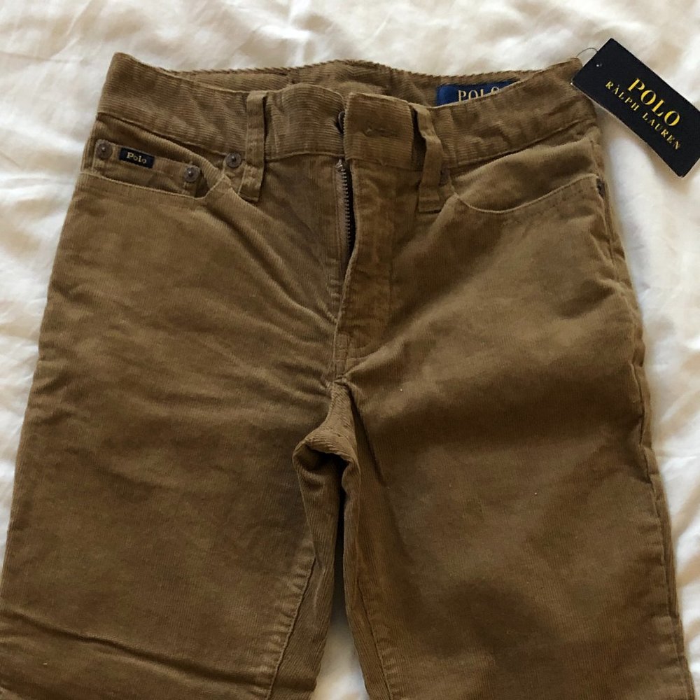 Polo straight leg boys corduroy pants